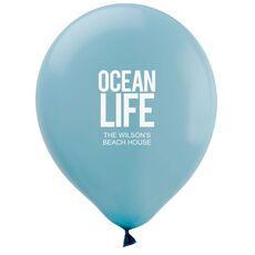 Ocean Life Latex Balloons
