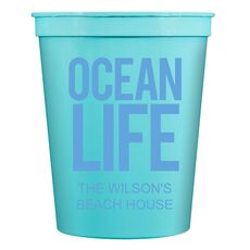 Ocean Life Stadium Cups