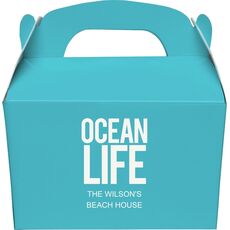 Ocean Life Gable Favor Boxes