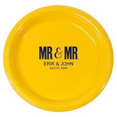 Bold Mr & Mr Plastic Plates
