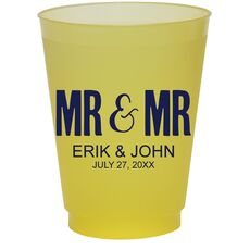 Bold Mr & Mr Colored Shatterproof Cups