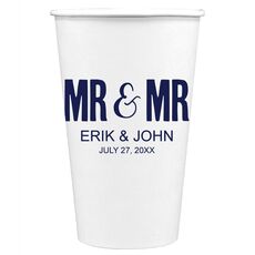 Bold Mr & Mr Paper Coffee Cups