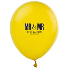 Bold Mr & Mr Latex Balloons
