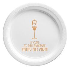 Bubbly Champagne Paper Plates