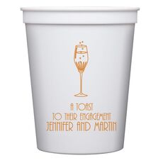 Bubbly Champagne Stadium Cups