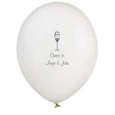 Bubbly Champagne Latex Balloons