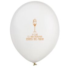 Bubbly Champagne Latex Balloons