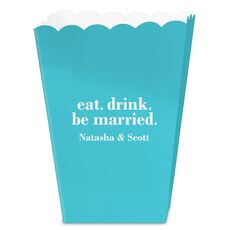 Eat Drink Be Married Mini Popcorn Boxes