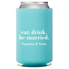 Eat Drink Be Married Collapsible Huggers