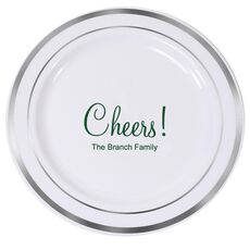 Perfect Cheers Premium Banded Plastic Plates