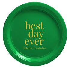 Best Day Ever Big Word Paper Plates