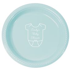 Baby Onesie Plastic Plates