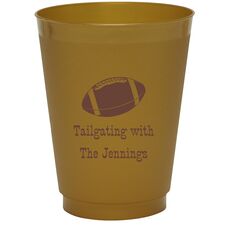 Football Colored Shatterproof Cups