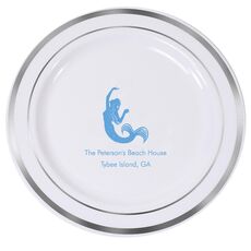 Mermaid Premium Banded Plastic Plates