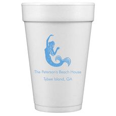 Mermaid Styrofoam Cups