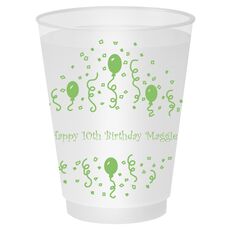 Balloons and Streamers Shatterproof Cups