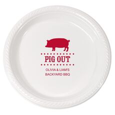 BBQ Pig Plastic Plates