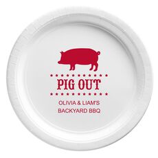BBQ Pig Paper Plates