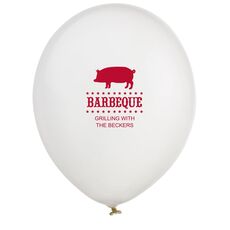 BBQ Pig Latex Balloons