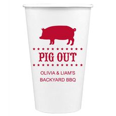 BBQ Pig Paper Coffee Cups