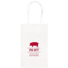 BBQ Pig Medium Twisted Handled Bags