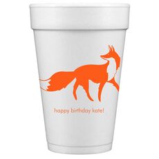 Fox Styrofoam Cups
