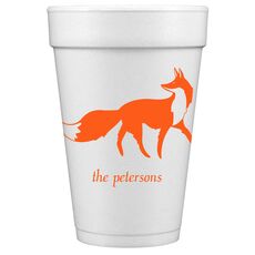 Fox Styrofoam Cups