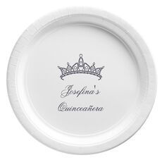 Diamond Crown Paper Plates