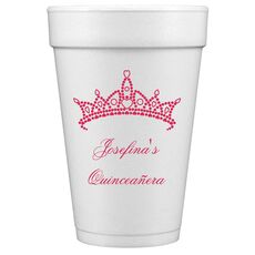 Diamond Crown Styrofoam Cups