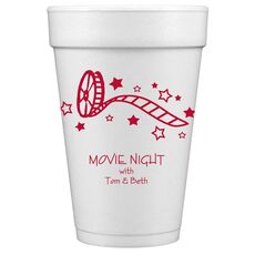 Film Reel Styrofoam Cups
