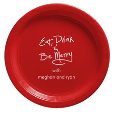 Fun Eat Drink & Be Merry Paper Plates