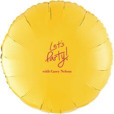 Fun Let's Party Mylar Balloons
