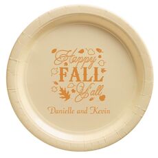 Happy Fall Y'all Paper Plates