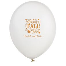 Happy Fall Y'all Latex Balloons
