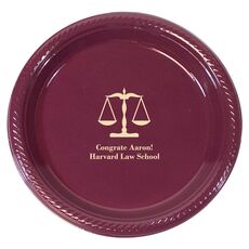 Scales of Justice Plastic Plates