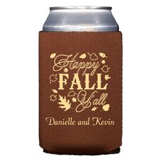 Happy Fall Y'all Collapsible Koozies