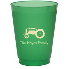 Tractor Colored Shatterproof Cups