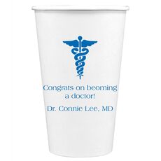Medical Symbol Paper Coffee Cups