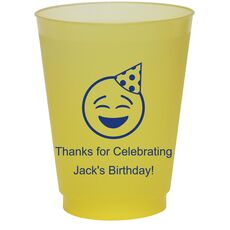 Party Hat Emoji Colored Shatterproof Cups
