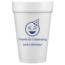 Party Hat Emoji Styrofoam Cups