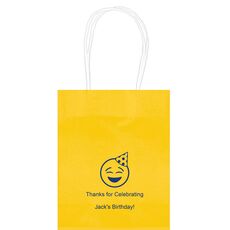 Party Hat Emoji Mini Twisted Handled Bags