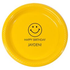 Smiley Face Plastic Plates