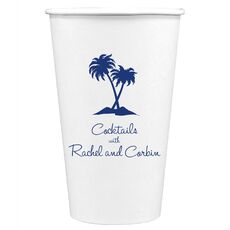 Palm Trees Paper Coffee Cups