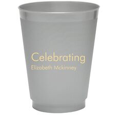 Right Side Name Colored Shatterproof Cups