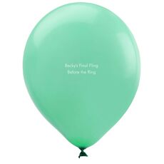 Your Flush Left Bottom Phrase Latex Balloons