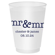 Happy Mr & Mr Shatterproof Cups
