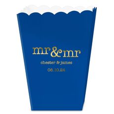 Happy Mr & Mr Mini Popcorn Boxes