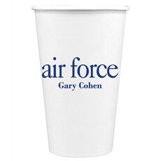 Big Word Air Force Paper Coffee Cups