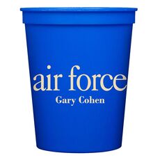 Big Word Air Force Stadium Cups