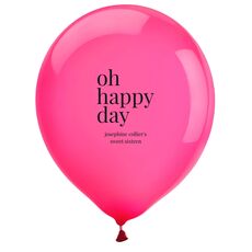Oh Happy Day Latex Balloons